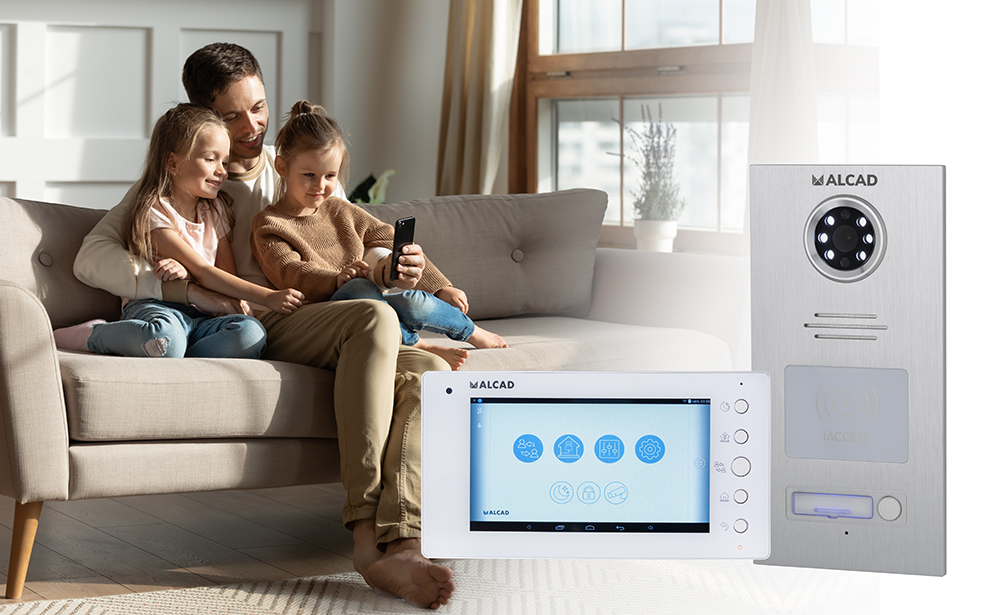IPAL kit for single-family homes: video intercom with home automation and mobile phone management